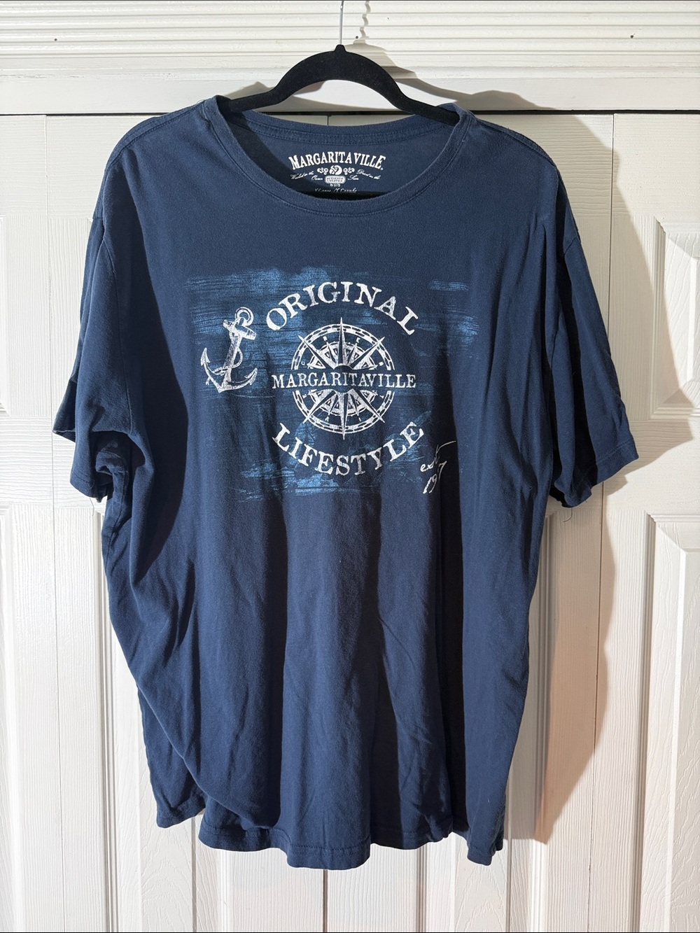 Margaritaville Navy Short-Sleeve 'Original Lifestyle' Graphic Tee